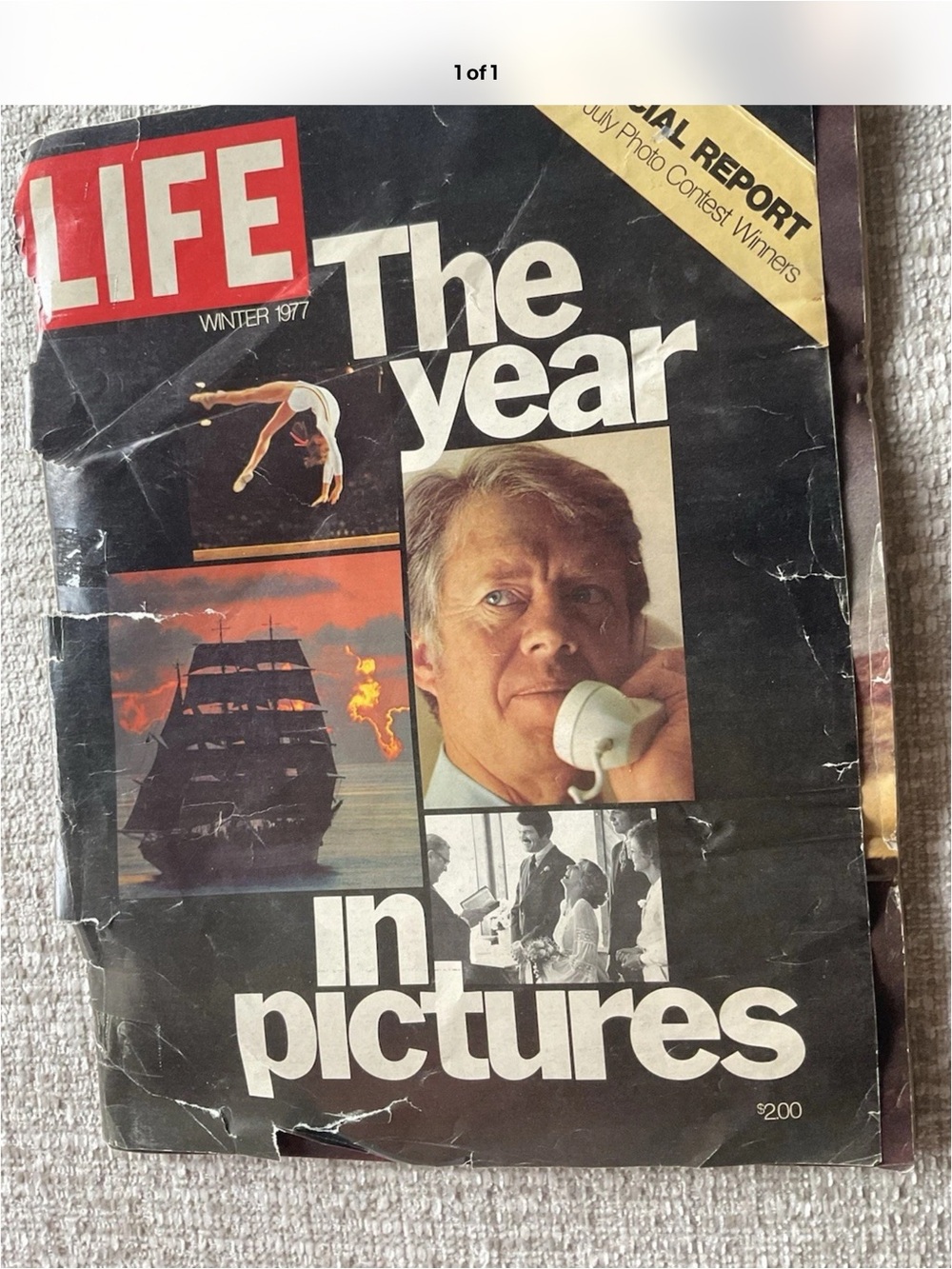LIFE “The Year in Pictures" Winter 1977 - Black Cover